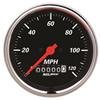 Autometer Designer Black 3-3/8in Electrical 120MPH Speedometer w/ Wheel Odometer thumbnail 6