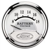 Autometer Ford Masterpiece 2 1/16in Electronic 18V Voltmeter Gauge thumbnail 1