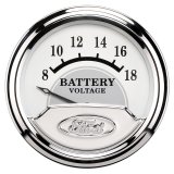 Autometer Ford Masterpiece 2 1/16in Electronic 18V Voltmeter Gauge thumbnail 3