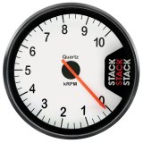Autometer Stack Clubman Tachometer 80mm 0-10K RPM - White thumbnail 1
