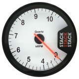 Autometer Stack Clubman Tachometer 80mm 0-10K RPM - White thumbnail 2