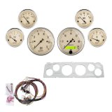 Autometer 6 Gauges Direct-Fit Dash Kit 64-66 Chevy - Antique Beige thumbnail 1