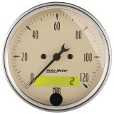 Autometer 6 Gauges Direct-Fit Dash Kit 64-66 Chevy - Antique Beige thumbnail 4