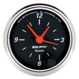 Autometer Designer Black 2-1/16in Analog 12 Hour Clock thumbnail 2