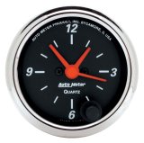 Autometer Designer Black 2-1/16in Analog 12 Hour Clock thumbnail 4