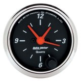Autometer Designer Black 2-1/16in Analog 12 Hour Clock thumbnail 5