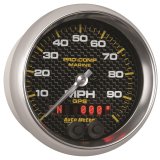 Autometer Marine Carbon Fiber 3-3/8in 100MPH GPS Speedometer Gauge thumbnail 8