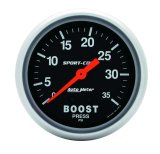 Autometer Sport-Comp 66.7mm 0-35 PSI Mechanical Boost Gauge thumbnail 8