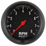 Autometer Z Series 85mm Electronic 8000 rpm Tachometer Gauge thumbnail 3