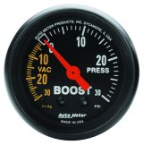 Autometer Z Series 52mm 30 In Hg.-Vac. / 30 PSI Boost / Vacuum Gauge thumbnail 4
