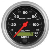 Autometer Sport-Comp 3-3/8 inch 120 MPH Electronic Speedometer Gauge thumbnail 1