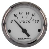 AutoMeter American Platinum 2-1/16in Electric 18V Voltmeter Gauge thumbnail 1