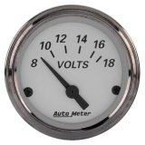 AutoMeter American Platinum 2-1/16in Electric 18V Voltmeter Gauge thumbnail 2
