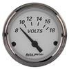 AutoMeter American Platinum 2-1/16in Electric 18V Voltmeter Gauge thumbnail 5