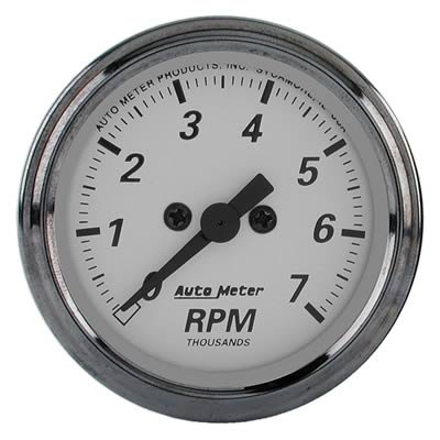 AutoMeter American Platinum 2-1/16in 7K RPM In-Dash Tachometer Gauge thumbnail 1