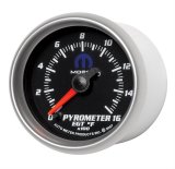 Autometer Mopar 2-1/16in 1600 Degree Digital Stepper Motor Pyrometer (EGT) Gauge - Black thumbnail 1