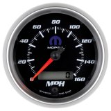 Autometer Mopar 3-3/8in 160 MPH Electric Programmable Speedometer Gauge - Black thumbnail 1