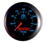 Autometer Mopar 3-3/8in 160 MPH Electric Programmable Speedometer Gauge - Black thumbnail 4