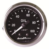 Autometer Cobra 2-1/16in 100 PSI Mechanical Oil Pressure Gauge thumbnail 4