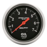 Autometer Sport-Comp 2 5/8in 7.0kg/cm2 Mechanical Oil Pressure Gauge thumbnail 4