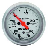 Autometer Ultra-Lite 52mm 15 PSI Electronic Boost Gauge w/ Peak & Warn thumbnail 3