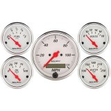 Autometer Arctic White 5 Pc Kit Box w/ Elec Speedo, Elec Oil Press, Water Temp, Volt, Fuel Level thumbnail 1