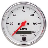 Autometer Arctic White 3 3/8in 0-120 MPH Electronic Speedometer w/ LCD ODO Gauge thumbnail 1