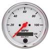 Autometer Arctic White 3 3/8in 0-120 MPH Electronic Speedometer w/ LCD ODO Gauge thumbnail 6