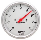 Autometer Arctic White 3 3/8in 8k RPM In Dash Tachometer thumbnail 5