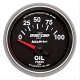 Autometer Sport-Comp II 52mm 0-100 PSI Short Sweep Electronic Oil Pressure Gauge thumbnail 1