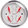 Autometer Arctic White 3-3/8in Quad Gauge 100 PSI/100-250 Deg F / 8-18V / 240-33 Ohm thumbnail 8