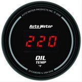 Autometer Black 0-400F Digital Oil Temp Gauge thumbnail 1