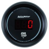 Autometer Black 0-400F Digital Oil Temp Gauge thumbnail 3