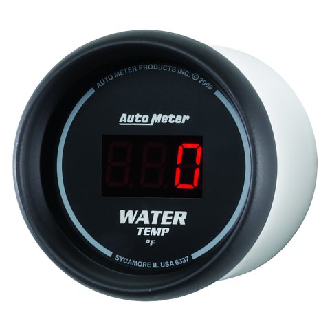 Autometer Black 0-300 F Digital Water Temp Gauge thumbnail 3