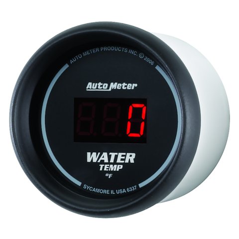 Autometer Black 0-300 F Digital Water Temp Gauge thumbnail 5