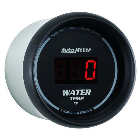 Autometer Black 0-300 F Digital Water Temp Gauge thumbnail 6