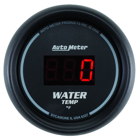 Autometer Black 0-300 F Digital Water Temp Gauge thumbnail 8