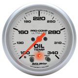 Autometer Ultra-Lite 2-5/8in. / 100-340 Degree F (Stepper Motor) Oil Temperature Gauge thumbnail 2