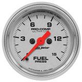 Autometer Ultra-Lite 2-1/16in 15psi Fuel Pressure Gauge - Digital Stepper Motor thumbnail 4