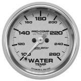 Autometer Ultra-Lite 2-5/8in 100-260F Water Temp Gauge - Digital Stepper Motor thumbnail 2