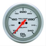Autometer Ultra-Lite 2-5/8in 100-340F Oil Temp Gauge - Digital Stepper Motor thumbnail 4