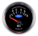 Autometer Ford 2-1/16in. 18V Electric Voltmeter Gauge thumbnail 3