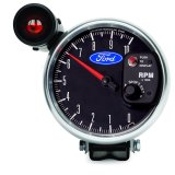 Autometer Ford 5in. 10K RPM Pedestal w/ Ext. Shift-Lite Tachometer Gauge thumbnail 2
