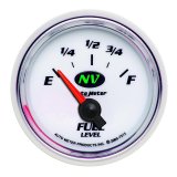 Autometer NV 2-1/16in 0 Ohms - Empty To 90 Ohms - Full Electric Fuel Level Gauge thumbnail 2
