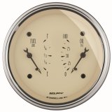 AutoMeter Antique Beige Oil/Fuel Dual Gauge thumbnail 1