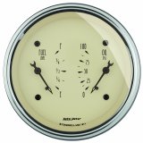 AutoMeter Antique Beige Oil/Fuel Dual Gauge thumbnail 5