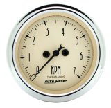 Autometer 2-1/16in Antique Beige In-Dash 7K RPM Tachometer Gauge thumbnail 8