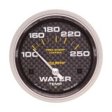 Autometer Marine Carbon Fiber 2-5/8in Electric Water Temperature Gauge 100-250 Deg F thumbnail 2