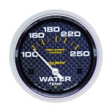 Autometer Marine Carbon Fiber 2-5/8in Electric Water Temperature Gauge 100-250 Deg F thumbnail 3