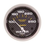 Autometer Marine Carbon Fiber 2-5/8in Electric Water Temperature Gauge 100-250 Deg F thumbnail 4